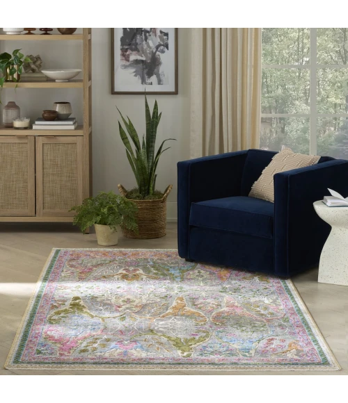 Nourison Home Vintage Harmony Pink VHH03 5ft.3in. x 7ft.6in. Rect. Rug