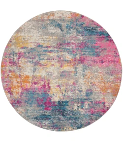 Nourison Home Passion PSN36 Ivory Multicolor 4 ft. Round Area Rug