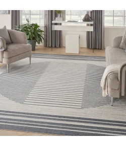Nourison Home Astra Machine Washable ASW05 Ivory Blue 9 ft. X 12 ft. Area Rug