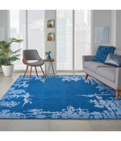 Nourison Home Symmetry SMM02 Navy Blue 8 ft. 6 in. X 11 ft. 6 in. Area Rug