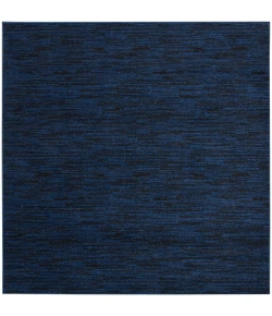 Nourison Home Nourison Essentials NRE01 Midnight Blue 5 ft. Square Area Rug