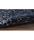 Nourison Passion Light Blue Black PSN10 4 ft. Round Rug