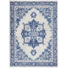Nourison Home Whimsicle WHS03 Ivory Blue 6 ft. X 9 ft. Area Rug