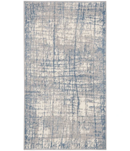 Calvin Klein Rush Area Rug CK950 Ivory Blue