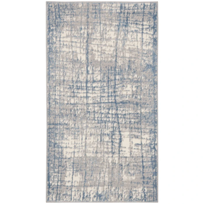 Calvin Klein Rush Area Rug CK950 Ivory Blue
