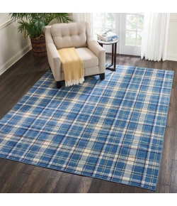Nourison Home Grafix GRF03 Blue 7 ft. 10 in. X 9 ft. 10 in. Area Rug