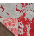 Nourison Twilight Area Rug TWI21 Grey/Red 2'3" x 3'