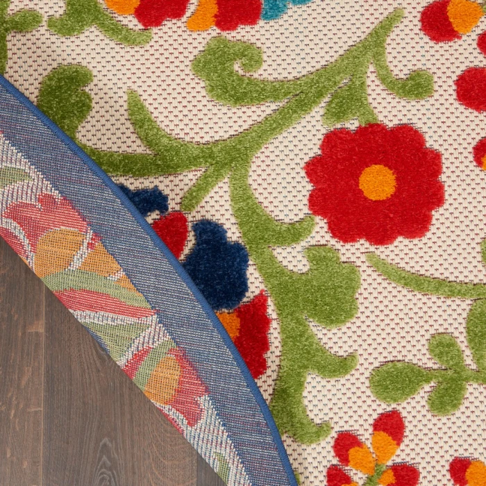 Nourison Aloha Round Area Rug ALH17-Multicolor