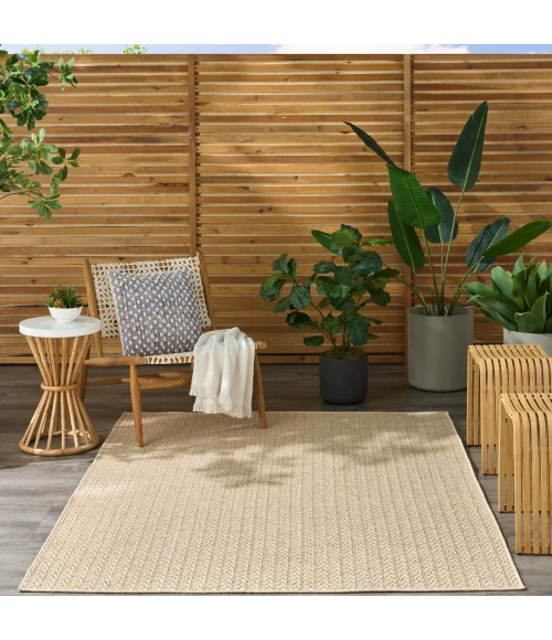 Nourison Tulum Cream TLM02 4 ft. X 6 ft. Rect. Rug