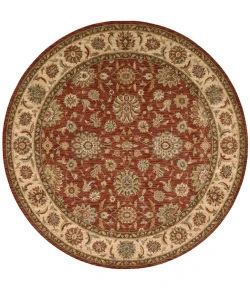 Nourison Home Living Treasures LI05 Rust 5 ft. 10 in. Round Area Rug