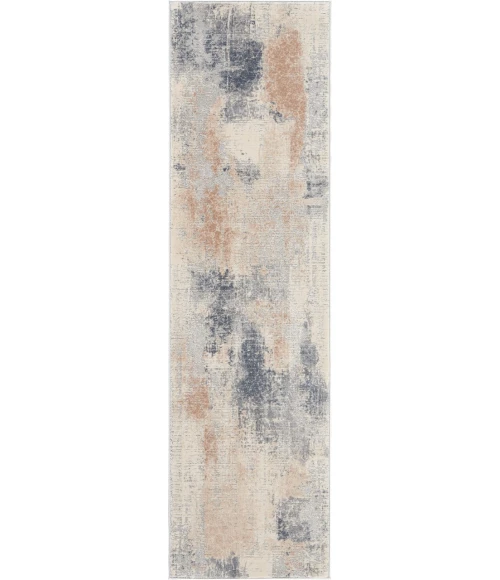 Nourison Rustic Textures Runner Area Rug RUS02-Beige/Grey