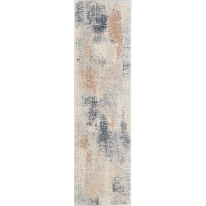 Nourison Rustic Textures Runner Area Rug RUS02-Beige/Grey