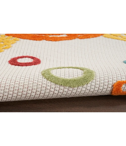 Nourison Aloha Teal Multi ALH27 2 ft. X 6 ft. Rectangle Rug