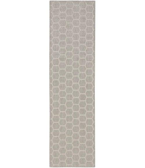 Nourison Twist Reversible Grey TWS01 8 ft. Rect. Rug
