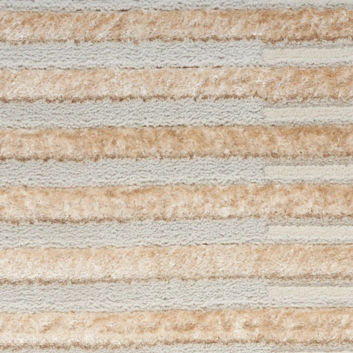 Inspire Me! Home Décor Brushstrokes Area Rug BSK04 Beige Silver