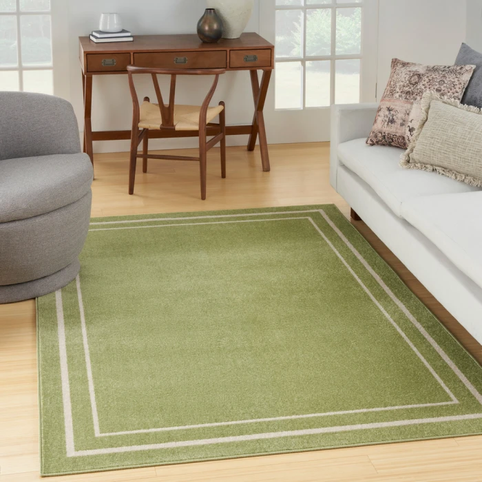 Nourison Nourison Essentials Area Rug NRE02 Green Ivory