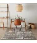 Nourison Tangra Grey/Multi TNR02 4 ft. X 6 ft. Rect. Rug