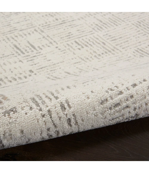 Nourison Elation Area Rug ETN05 Ivory Grey 7'10" x 9'10"