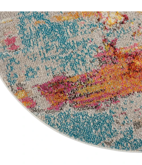 Nourison Celestial Round Area Rug CES02-Sealife