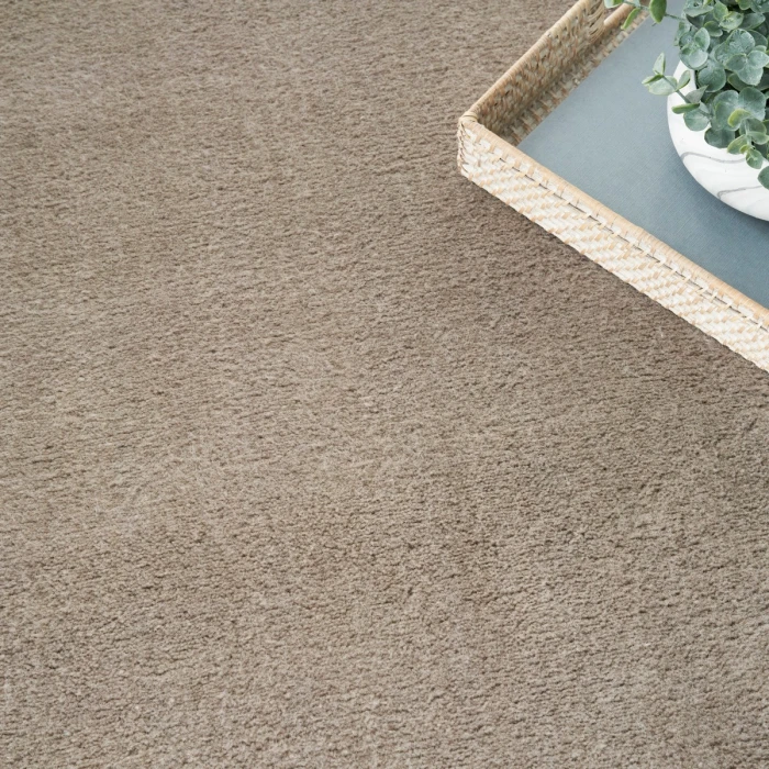 Nourison Plush Cloud Taupe PLC01 9 ft. X 12 ft. Rect. Rug