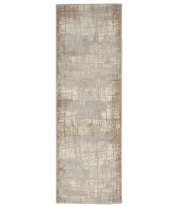 Calvin Klein CK950 Rush CK950 Ivory Taupe 2 ft. 3 in. X 7 ft. 3 in. Area Rug