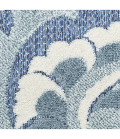 Nourison Aloha Blue ALH17 9 ft. X 12 ft. Rect. Rug