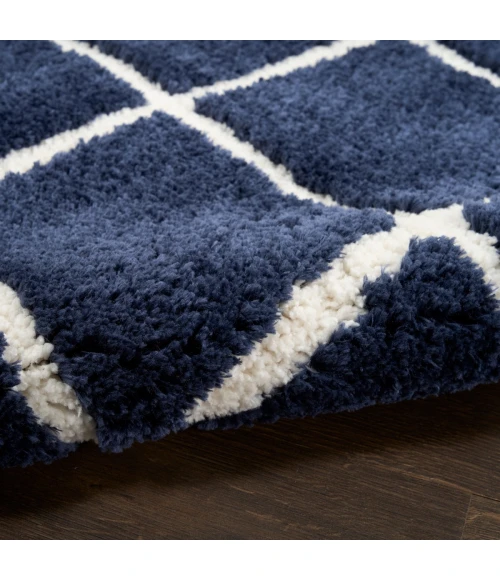 DKNY West End Ave Navy Ivory WTE01 5 ft. X 7 ft. Rect. Rug