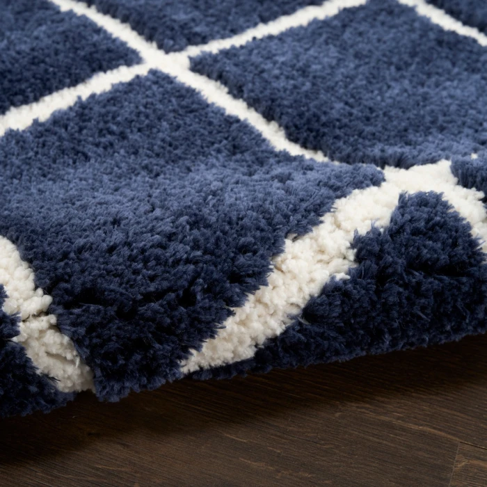 DKNY West End Ave Navy Ivory WTE01 5 ft. X 7 ft. Rect. Rug