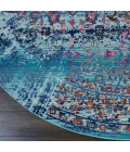 Nourison Vintage Kashan Round Area Rug VKA02-Blue