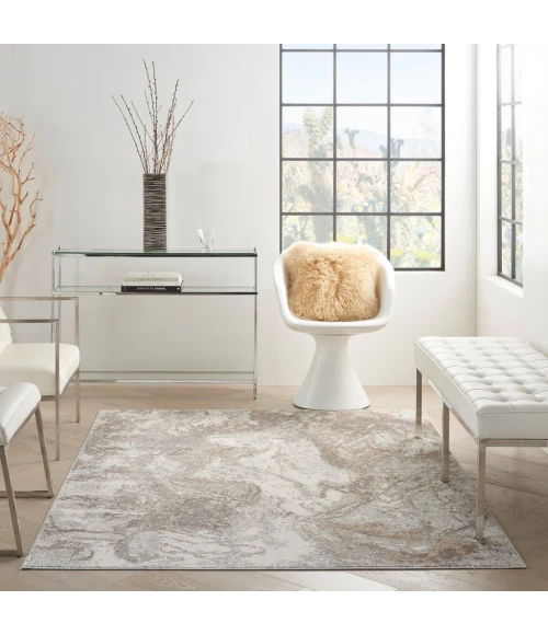 Nourison Elation Area Rug ETN02-Ivory Grey