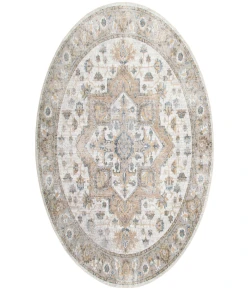 Nourison Home Astra Machine Washable ASW12 Silver Grey 7 ft. 10 in. Round Area Rug