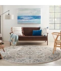 Nourison Quarry Beige Grey QUA05 8 ft. X Round Rug