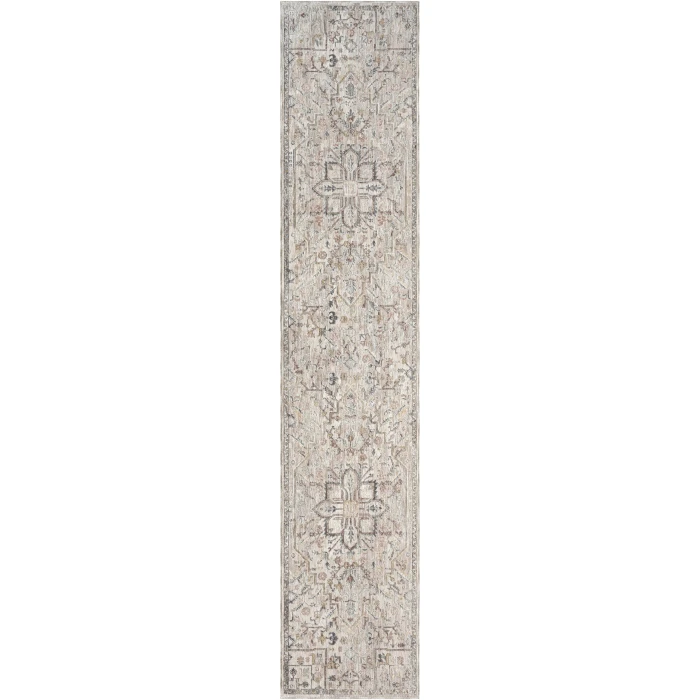 Nourison Home Antique Fusion Grey ANF02 2ft.2in. x 10ft. Rect. Rug