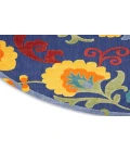Nourison Aloha Navy Multicolor ALH17 7’10” Round Rug