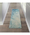 Nourison Passion Runner Area Rug PSN10-Navy/Light Blue