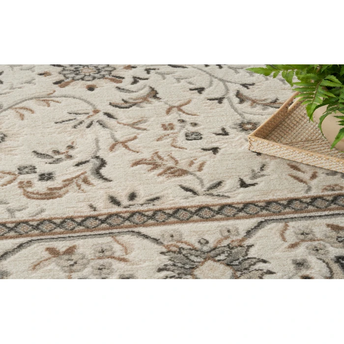 Nourison Serenity Home Ivory Mocha SRH02 9 ft. X 12 ft. Rectangle Rug