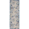 Nourison Home Aloha ALH17 Blue Grey 2 ft. 3 in. X 8 ft. Area Rug