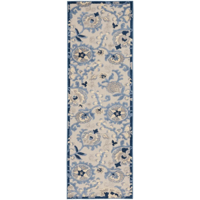 Nourison Aloha Area Rug ALH17-Blue/Grey