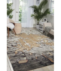 Nourison Home Prismatic PRS02 Beige Silver 5 ft. 6 in. X 7 ft. 5 in. Area Rug