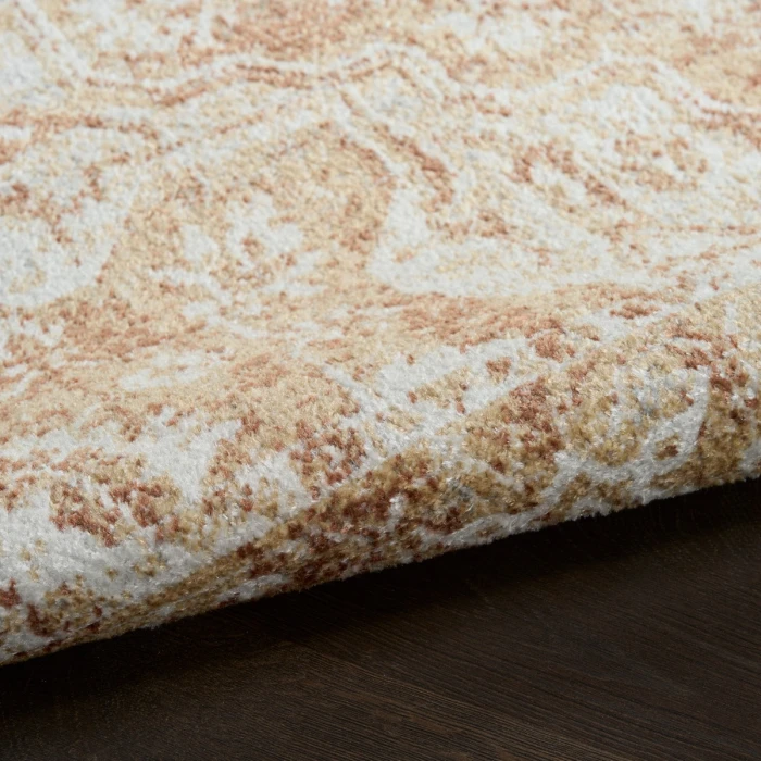 Nourison Astra Machine Washable Rust ASW12 7 ft. 10 in. X 10 ft. Rect. Rug