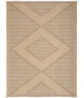Nourison Washable Jute Natural Beige WSJ01 5 ft. X 7 ft. Rect. Rug
