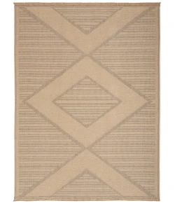 Nourison Home Washable Jute WSJ01 Natural Beige 5 ft. 3 in. X 7 ft. 3 in. Area Rug