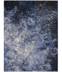 Nourison Home Passion PSN10 Light Blue Black 8 ft. X 10 ft. Area Rug