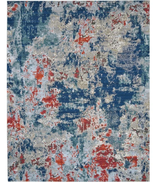 Nourison Artworks Area Rug ATW01-Navy/Brick