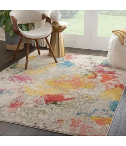 Nourison Home Celestial CES12 Ivory Multicolor 5 ft. 3 in. X 7 ft. 3 in. Area Rug
