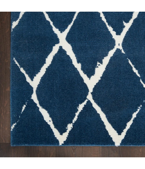 Nourison Twilight Area Rug TWI15 Navy 7'9" x 9'9"