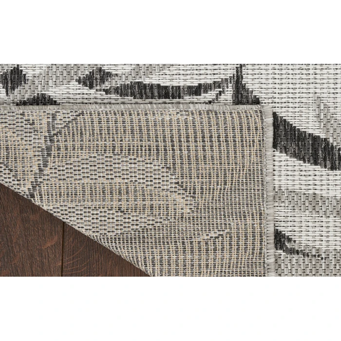 Nourison Garden Oasis Grey GOA01 4 ft. X 6 ft. Rectangle Rug