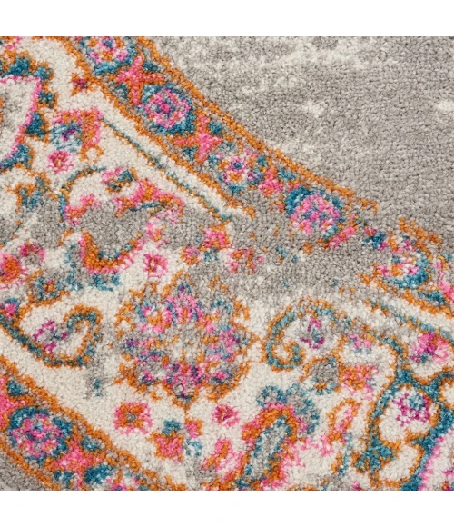 Nourison Passion Round Area Rug PSN03-Grey