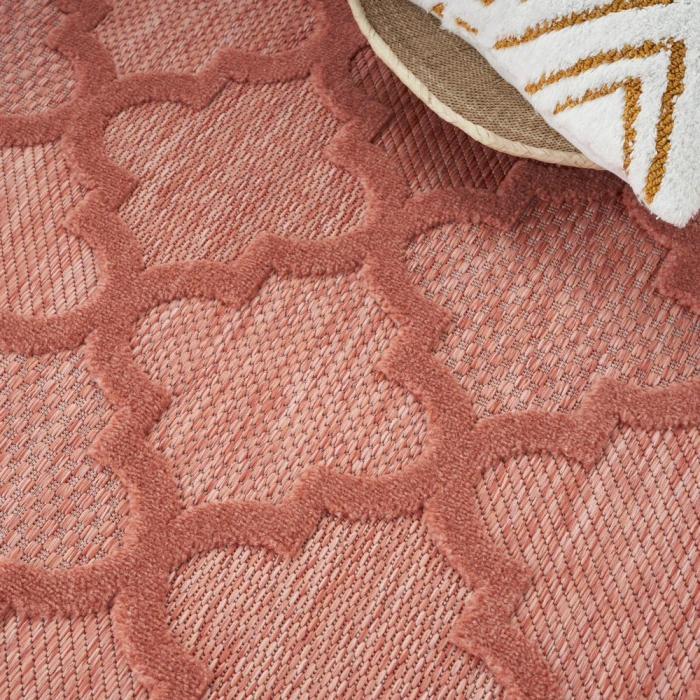 Nourison Easy Care Area Rug NES01 Coral/Orange