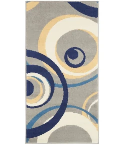 Nourison Home Grafix GRF21 Grey 2 ft. X 4 ft. Area Rug